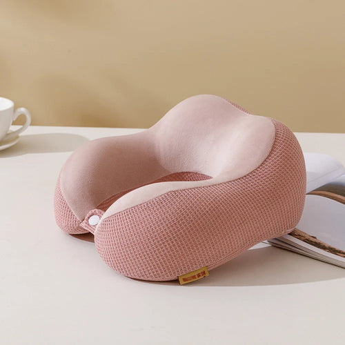 Oreiller Cervical en U à Mémoire de Forme - Confort Voyage