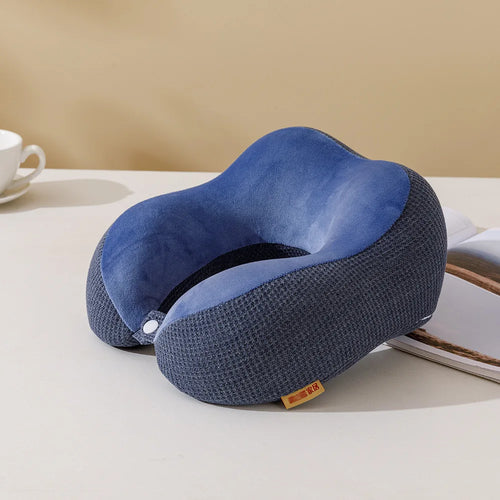 Oreiller Cervical en U à Mémoire de Forme - Confort Voyage