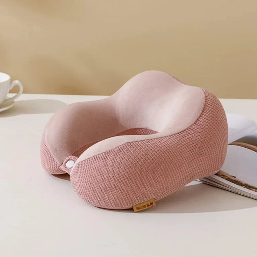 Oreiller Cervical en U à Mémoire de Forme - Confort Voyage