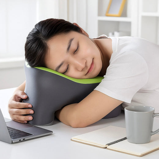 Oreiller Cervical de Voyage – Mousse à Mémoire, Multi-Positions & Antiglisse